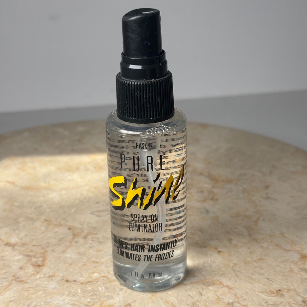 Hask Pure Shine Spray-On Luminator 2 fl oz Clear Anti-Frizz Hair Shine Mist